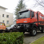 L'X-Truck Evasions à Nantes/Beaujoire, au bureau du SVA.